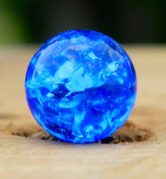 12mm Clear Cracked Blue