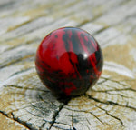 12mm Red/Black Agate