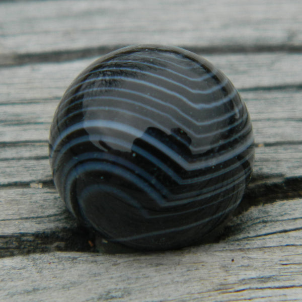 12mm Black Stripe Agate