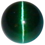 8mm Emerald Green Cateye