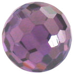 12mm Facet Dark Amethyst CZ