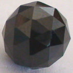 8mm Black CZ Diamond Cut