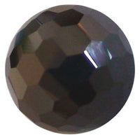 8mm Facet Black CZ