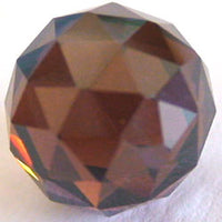 12mm Brown CZ Diamond Cut