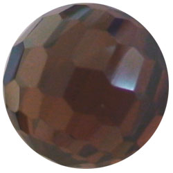 8mm Facet Brown CZ