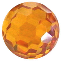 8mm Facet Citrine CZ