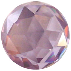 10mm Lavender CZ Diamond Cut