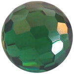 8mm Facet Emerald Green CZ