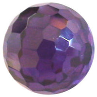 12mm Facet Violet CZ