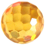 10mm Facet Yellow CZ