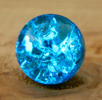 10mm Clear Cracked Caribbean Blue