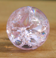 8mm Clear Cracked Pink