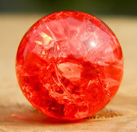 14mm Clear Cracked Red