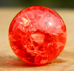 12mm Clear Cracked Red