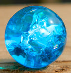 14mm Clear Cracked Electric Blue