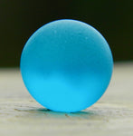 10mm Sea Glass Caribbean Blue