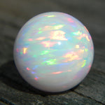 8mm White Opal