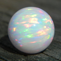 8mm White Opal