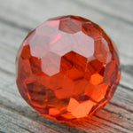 10mm Facet Orange CZ