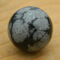 8mm Snowflake Obsidian