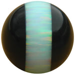 12mm White Striped Opal