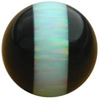 12mm White Striped Opal