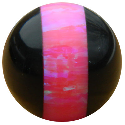 10mm Hot Pink Striped Opal