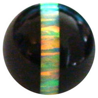 12 mm Green Striped Opal